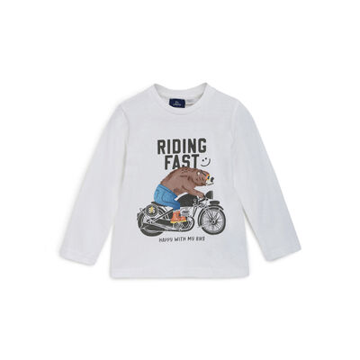 Boys Bronze Printed Long Sleeve T-Shirt